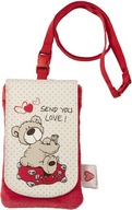 NICI puzdro, peňaženka, vrecúško, Love Bear, ružové 14cm