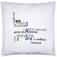 MOTIVAČNÝ VANKÚŠ S MENOM JAŚ, JAN, JANEK MOTIVAČNÝ VANKÚŠ S MENOM JAŚ, JAN, JANEK