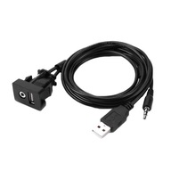USB AUX PREdlžovací kábel DO AUTORÁDIA 2m USB AUX PREdlžovací kábel DO AUTORÁDIA 2m