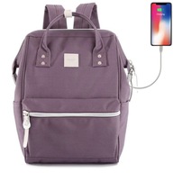 Himawari Sorrel HM1881 dámsky batoh na 13,3 cm notebook s USB, slivka Himawari Sorrel HM1881 dámsky batoh na 13,3 cm notebook s USB, slivka