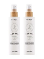Sprej Kemon Actyva Volume e Corposita 2x 125 ml dodáva hrúbku a objem Sprej Kemon Actyva Volume e Corposita 2x 125 ml dodáva hrúbku a objem