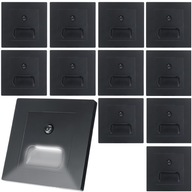 11x SCHODIŠŤOVÉ OSVETLENIE 230V LED SVIETIDLÁ ZÁPUSTNÉ DO STENY NA OMIETKU 230V 11x SCHODIŠŤOVÉ OSVETLENIE 230V LED SVIETIDLÁ ZÁPUSTNÉ DO STENY NA OMIETKU 230V