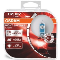 OSRAM H7 NIGHT BREAKER LASEROVÉ VÝKONNÉ TLAKOVÉ ŽIAROVKY +150% SADA 150M.