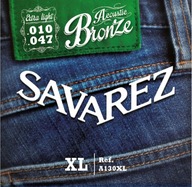 SAVAREZ SA A130 XL sada strún pre akustickú gitaru. SAVAREZ SA A130 XL sada strún pre akustickú gitaru.