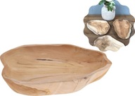 PATTERN BOWL servírovací tanier z teakového dreva 34 cm