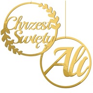 Krúžok s pokynmi ku krstu s PERSONALIZÁCIOU Ozdoby Banner pre KRST Krúžok s pokynmi ku krstu s PERSONALIZÁCIOU Ozdoby Banner pre KRST