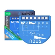 NOUS B3T TASMOTA ESP32 MATTER OVLÁDAČ ROLETY / SPÍNAČ S MER. NOUS B3T TASMOTA ESP32 MATTER OVLÁDAČ ROLETY / SPÍNAČ S MER.