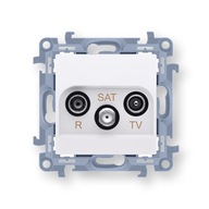 Simon 10 R-TV-SAT koncová zásuvka biela Simon 10 R-TV-SAT koncová zásuvka biela