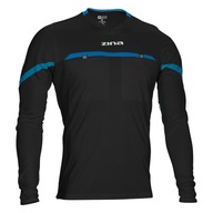 SALVA - Rozhodcovská košeľa s dlhým rukávom, čierna; XL