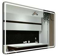 Kúpeľňové zrkadlo Madrid LED, rám 110x80 cm