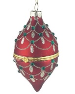 FABERGE VAJCE PUZZLE 10 cm SKLENENÁ TEČKA V TVARU PREMIUM DOBREJ VÔLI