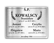 Náhrobná tabuľa Náhrobná tabuľa gravírovaná 40x29 cm Náhrobná tabuľa Náhrobná tabuľa gravírovaná 40x29 cm