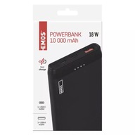 Powerbanka EMOS ALPHAQ 10000mAh čierna USB C slim