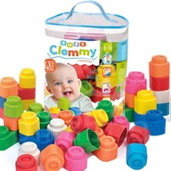 CLEMENTONI Clemmy taška so 48 blokmi CLEMENTONI Clemmy taška so 48 blokmi