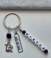 KEYRING KEY HUDOBNÁ POZNÁMKA KLAVÍR PIANO ONYX NÁZOV KEYRING KEY HUDOBNÁ POZNÁMKA KLAVÍR PIANO ONYX NÁZOV