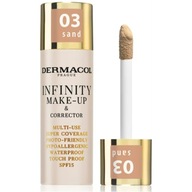 Dermacol Infinity Make-up Highly Covering Concealer Foundation with Puppet 03 Sand Dermacol Infinity Make-up Highly Covering Concealer Foundation with Puppet 03 Sand