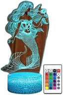 3D LED LAMPA MORSKEJ VÍLY NOČNÁ LAMPA 16 FARIEB + DIAĽKOVÉ OVLÁDANIE 3D LED LAMPA MORSKEJ VÍLY NOČNÁ LAMPA 16 FARIEB + DIAĽKOVÉ OVLÁDANIE