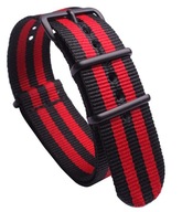 Remienok na hodinky NATO Strong Black 22mm vzor #15 Remienok na hodinky NATO Strong Black 22mm vzor #15