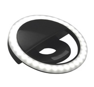 LED selfie lampa čiernej farby