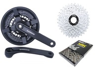 KĽUKA SHIMANO 301 42T + KAZETA 8 + REŤAZ = SADA