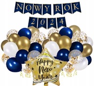 NOVÝ ROK balónové dekorácie na SILVESTRA granát NOVÝ ROK balónové dekorácie na SILVESTRA granát