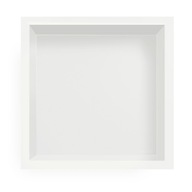 POLICA ZASTAVENÁ DO STENY, BIELA OCEL 30X30X10 CM POLICA ZASTAVENÁ DO STENY, BIELA OCEL 30X30X10 CM