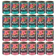 RAFI JUNIOR DOLINA NOTECI PAŠTÁTA MOKRÉHO KRMIVA PRE PSOV MIX CHUTÍ 24X400G