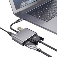 ADAPTÉR 4v1 HDMI 4K VGA HUB USB-C USB 3.0 PD ADAPTÉR 4v1 HDMI 4K VGA HUB USB-C USB 3.0 PD