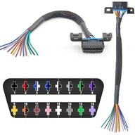 OBDII OBD2 KONEKTOR MONTÁŽNA ZÁSUVKA s KÁBLAMI 30cm OBDII OBD2 KONEKTOR MONTÁŽNA ZÁSUVKA s KÁBLAMI 30cm