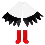 OUTFIT STORK Pelerína Bociana a červené návleky na topánky na KARNEVALOVÝ PLES OUTFIT STORK Pelerína Bociana a červené návleky na topánky na KARNEVALOVÝ PLES