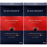 DAVIDOFF Rich Aroma pražená mletá káva 500g DAVIDOFF Rich Aroma pražená mletá káva 500g