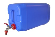 30-litrový kanister s kohútikom a nádržkou na vodu