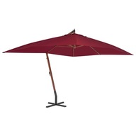 Závesný dáždnik s drevenou tyčou, 400 x 300