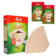 Hnedé papierové kávové filtre Melitta Premium | 3 balenia po 80 ks.