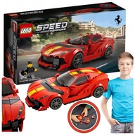 LEGO SPEED CHAMPIONS FERRARI COMPETIZIONE AUTO RÝCHLO A ZBESILO AUTO