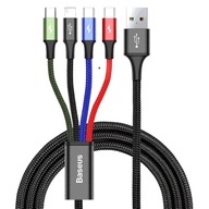 Baseus 4v1 USB kábel 2xUSB-C/Lightning/Micro 1,2m
