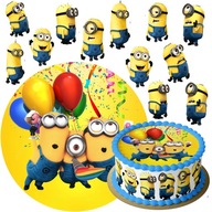 SÚPRAVA TORTOVÝCH KOLÁČOV MINIONS + 12 POSTAVOV