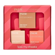 PAESE Kiss My Cheeks 02 sada bronzer + lícenka + rozjasňovač na tvár PAESE Kiss My Cheeks 02 sada bronzer + lícenka + rozjasňovač na tvár