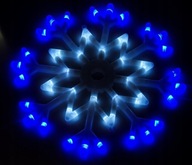 SVIETIACA VLOČKA 40 cm LED LAMPY, BIELA A MODRÁ DEKORÁCIA S PROGRAMÁTOROM SVIETIACA VLOČKA 40 cm LED LAMPY, BIELA A MODRÁ DEKORÁCIA S PROGRAMÁTOROM