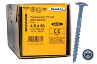 EUROTEC skrutky do dreva 4,5x50 TORX doska EUROTEC skrutky do dreva 4,5x50 TORX doska