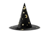 Čarodejnícky klobúk, čierny, 1 ks Ples Carnival Witch