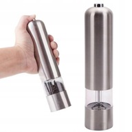 Elektrický mlynček na soľ korenie inox Elektrický mlynček na soľ korenie inox