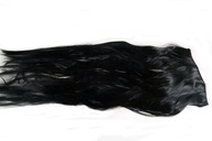057 karnevalová parochňa, čierna, dlhá predlžovacia, 75 cm