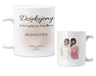 Hrnček pre družičku, ďakovný darček + meno Hrnček pre družičku, ďakovný darček + meno