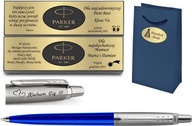 PARKER BALLPOINT JOTTER MODRÁ GRAVÍRA PLATŇA