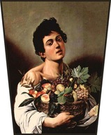 Obrazovka Caravaggio's Boy with a Basket of Fruit Obrazovka Caravaggio's Boy with a Basket of Fruit