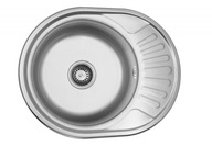 LIDZ drez 57X45X18 Oceľ/MicroLen+sifón LIDZ drez 57X45X18 Oceľ/MicroLen+sifón