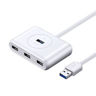 Rozbočovač USB 3.0 UGREEN CR113, 4v1, 0,5 m (biely) Rozbočovač USB 3.0 UGREEN CR113, 4v1, 0,5 m (biely)