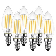 6x SVIEČKOVÁ ŽIAROVKA E14 LED vlákno 8W neutr 6x SVIEČKOVÁ ŽIAROVKA E14 LED vlákno 8W neutr