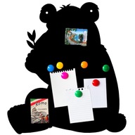 Magnetická tabuľa s kriedou medvedíka koaly s magnetmi